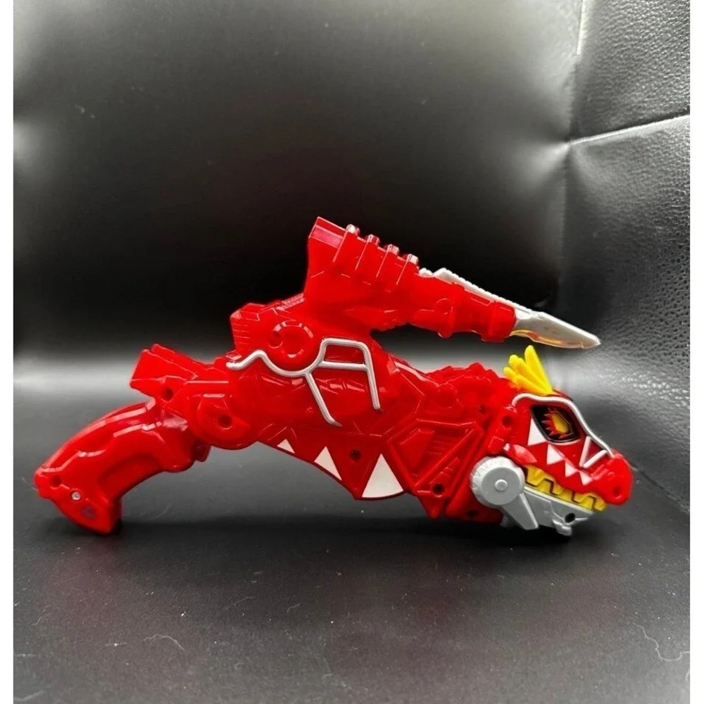 Power Rangers Tyrannosaurs Rex Super Charge Morpher Red Blaster Bandai WORKS-2